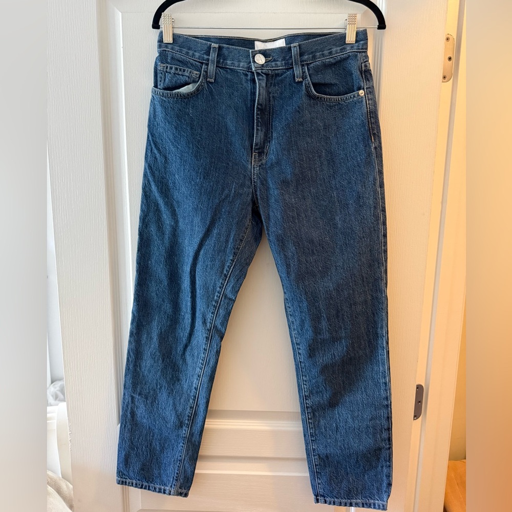Current/Elliot Straight Leg Dark Wash Jeans — Size 27